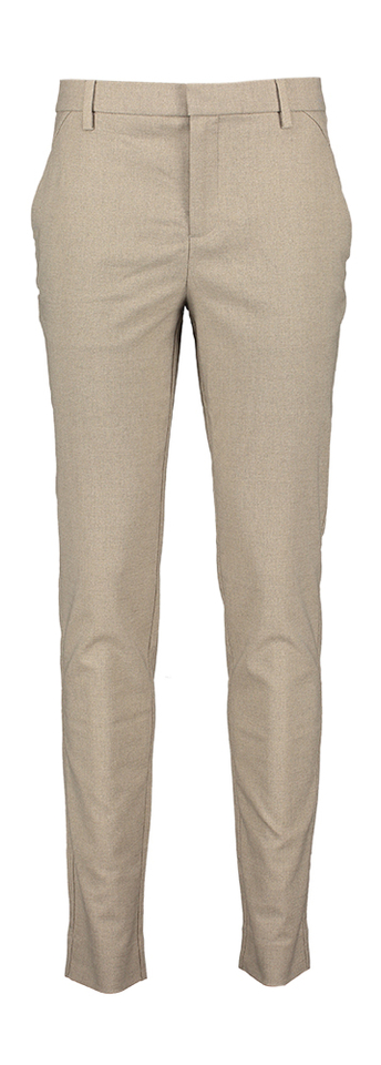 Beige slim fit broek JOSH Plain 