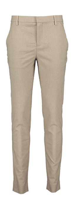 Beige slim fit broek JOSH Plain