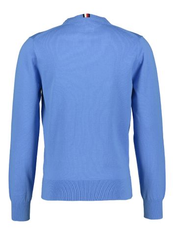 Lichtblauwe pull met ronde hals Tommy Hilfiger