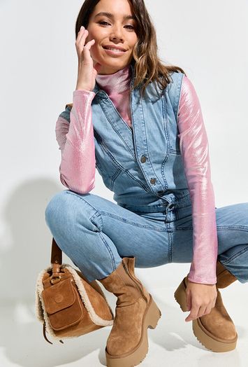 Roze mettalic t-shirt Tamara Collectors