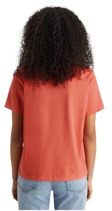 Oranje t-shirt met logo Poetry Please Scotch & Soda