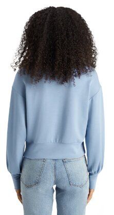 Blauwe sweater met ballonmouwen Scotch & Soda