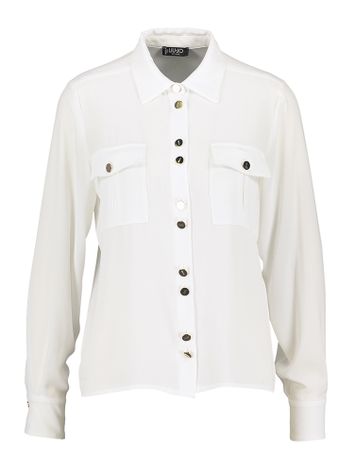 Witte blouse met goudkleurige knopen Liu Jo