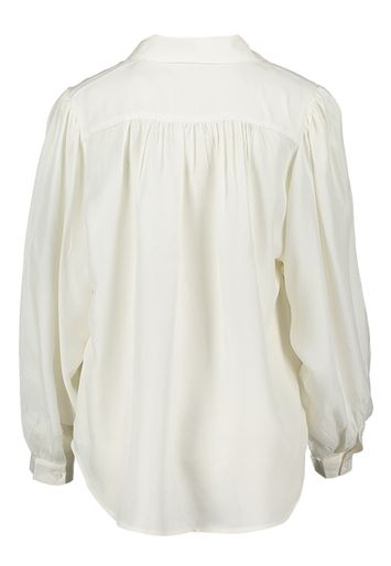 Witte blouse met knopen en ballonmouwen See u Soon