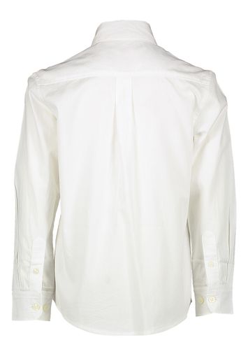 Wit katoenen hemd (regular fit) met lange mouwen AO76