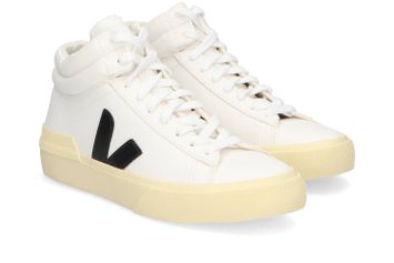 Witte sneaker met zwart detail Veja