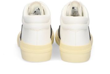 Witte sneaker met zwart detail Veja