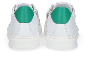 Witte sneakers met groen detail Hip Shoe Style