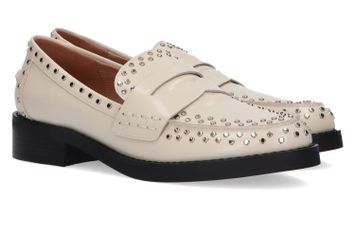 Creme kleurige mocassins met studs Bibi Lou
