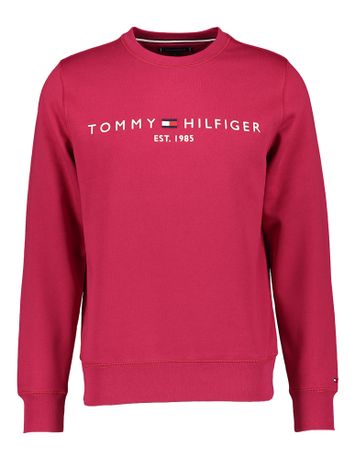 Bordeaux sweater met opdruk Tommy Hilfiger