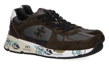 Donkergroene sneakers met tekeningen op de zool Mace Premiata