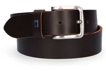 Black coffee- Nearly black lederen riem Jack & Jones