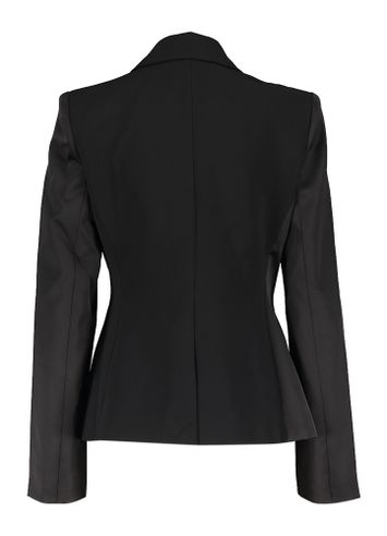 Zwarte geklede blazer Autora Stine Goya