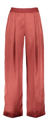 Stine Goya Bordeaux glanzende wijdvallende broek Ciara Stella Nova
