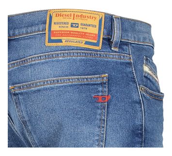 Blauwe slim fit jeans mid Diesel 