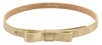 Goudkleurige metallic riem met strik Hope Blue Bay