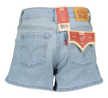 Blauwe denim short Mini Mom High Rise Levi's 