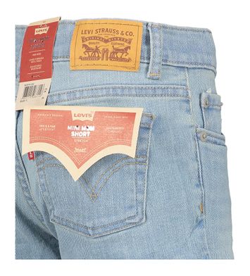 Blauwe denim short Mini Mom High Rise Levi's 