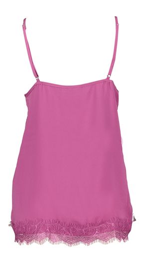 Paarse top met kanten afwerking Saint Tropez