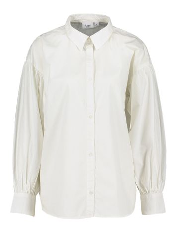Witte blouse met ballonmouwen Saint Tropez