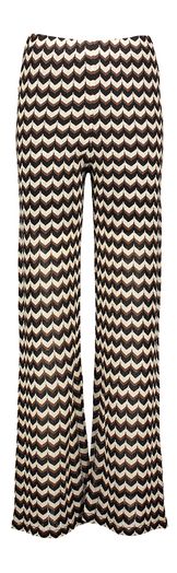 Multicolor losvallende broek met print Carlina Knit Pants Minus