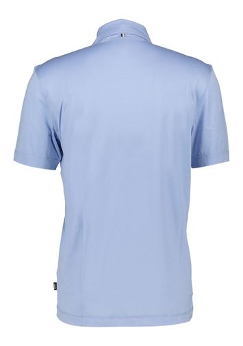 Licht blauwe polo met knoopsluiting Boss 