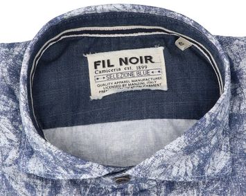 Jeanshemd met bloemen Selezione Fil Noir 