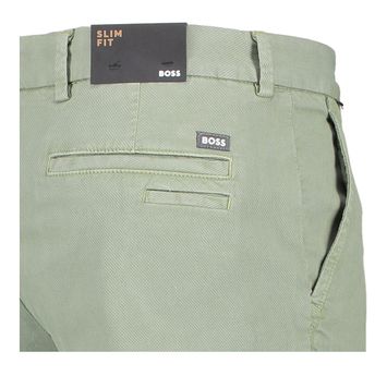 Light/Pastel green katoenen broek Kaiton Hugo Boss