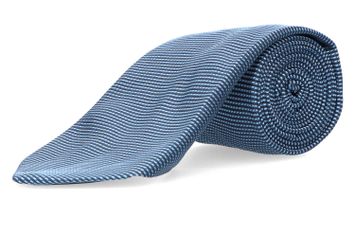 Donkerblauwe das met lichtblauwe print Hugo Boss