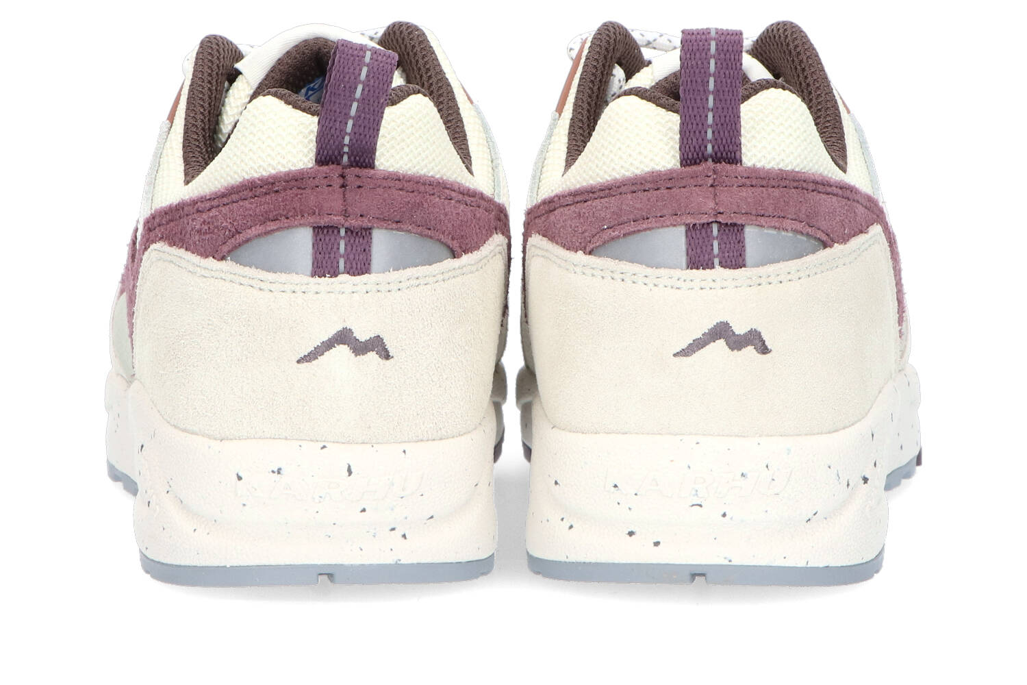 Lichtgrijze sneakers met paarse details Fusion Karhu