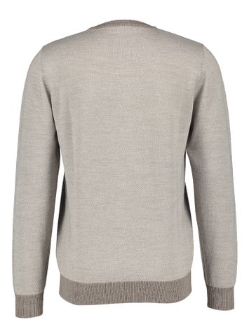 Beigekleurige oxford geweven pull Altobello