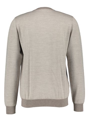 Beigekleurige oxford geweven pull Altobello