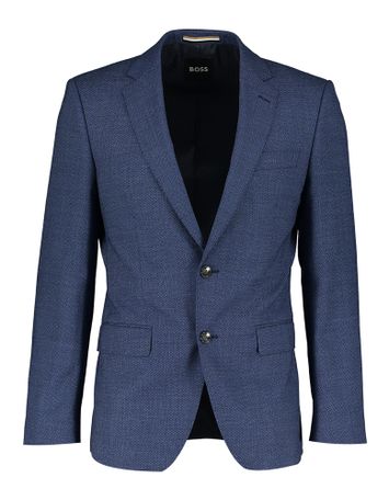 3-delig blauw kostuum met subtiel patroon Hugo Boss 