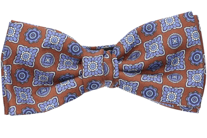 Bruine vlinderdas met blauwe print Marchesi Di Como