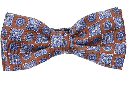 Bruine vlinderdas met blauwe print Marchesi Di Como