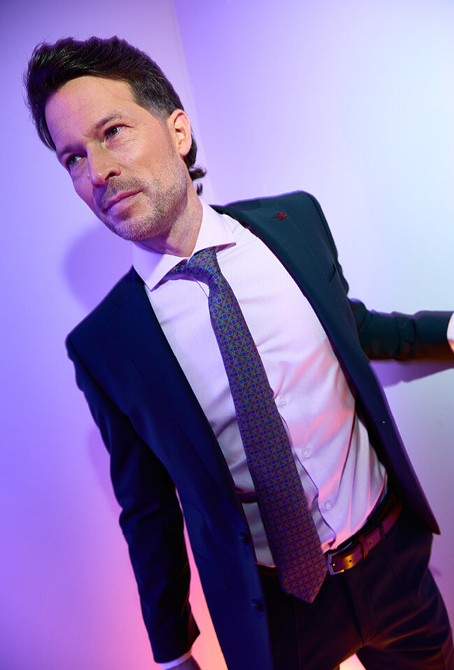 Groene das met cirkelmotief  Marchesi Di Como 