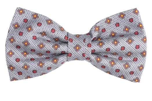 Grijze vlinderdas met bloemenmotief Marchesi di Como