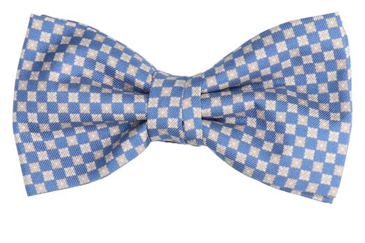 Blauwe vlinderdas met ruitmotief Marchesi di Como