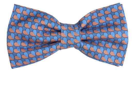 Blauwe vlinderdas met hartjesprint Marchesi di Como