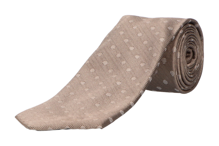 Lichtbruine das met bolletjesprint Profuomo Michaelis