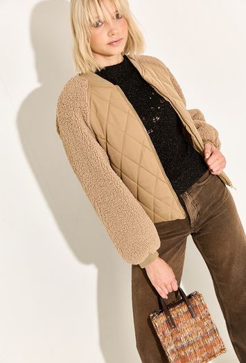 Camel kleurige bomber Osea Kocca