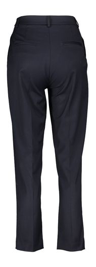 Donkerblauwe geklede broek met bandplooien Beatis Kocca