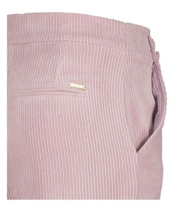 Roze ribfluwelen lange broek Bionne Kocca 