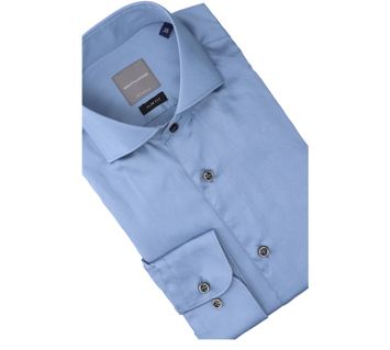 Blauw hemd Rivoli slim fit Gentiluomo 