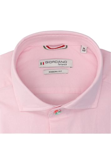 Roze katoenen hemd Modern Fit Giordano