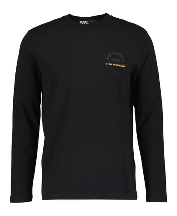Zwart t-shirt met lange mouwen  21 rue st-guillaume Karl Lagerfeld 