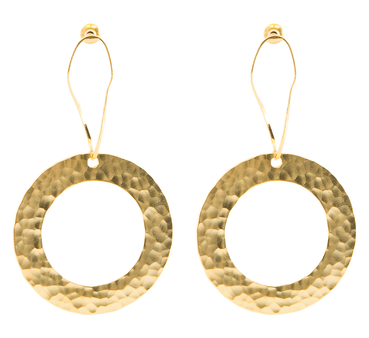 Gouden cirkel oorbellen Replica Taim Creations 