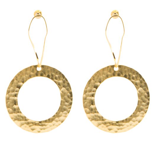 Gouden cirkel oorbellen Replica Taim Creations