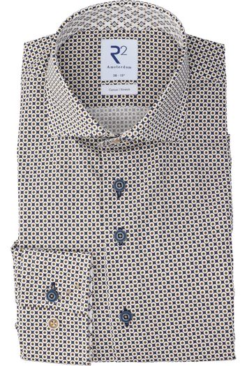 Donkerblauw hemd met motief R2