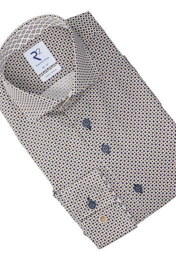 Donkerblauw hemd met motief R2